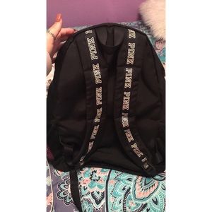 VS pink sequined campus backpack